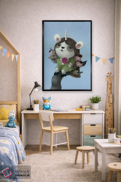 تابلو دکوراتیو اردک لیس اثر کریستین آدام - D2B