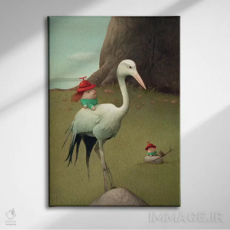 تابلو دکوراتیو میکو اثر کریستین آدام - نمای روبهرو روی دیوار