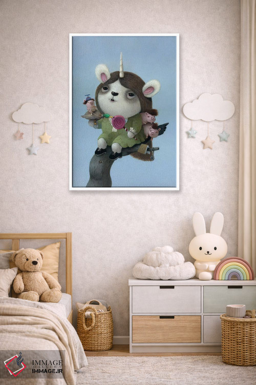 تابلو دکوراتیو اردک لیس اثر کریستین آدام - D4W