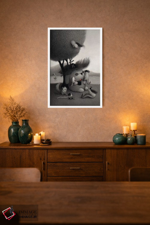 تابلو دکوراتیو کیچیرو اثر کریستین آدام - D1W