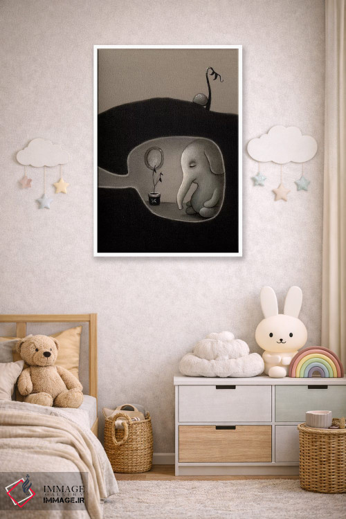 تابلو دکوراتیو یک چرت کوتاه اثر کریستین آدام - D4W