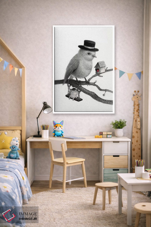 تابلو دکوراتیو جیرو اثر کریستین آدام - D1W