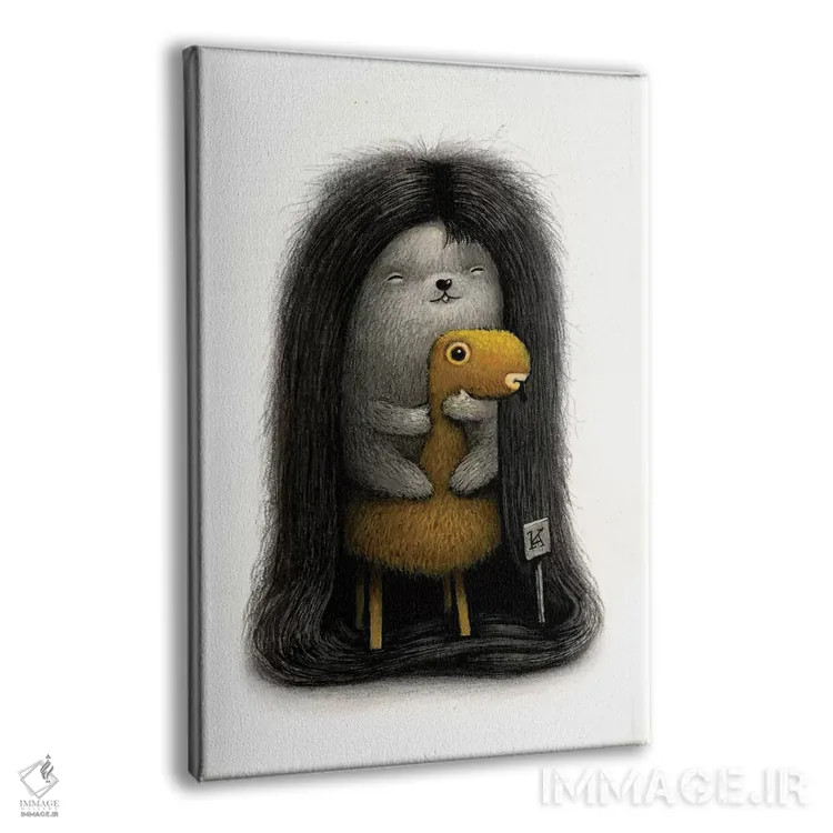 تابلو دکوراتیو خردل اثر کریستین آدام - نمای پرسپکتیو محصول