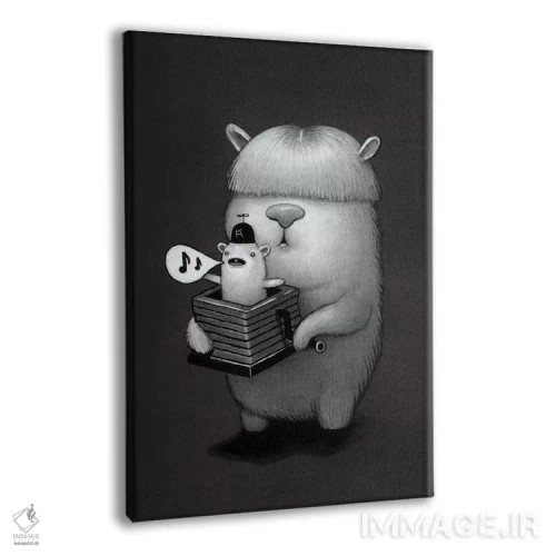 تابلو دکوراتیو جعبه موسیقی اثر کریستین آدام - نمای پرسپکتیو محصول