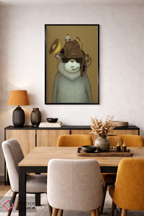 تابلو دکوراتیو کلاه کارائوکه اثر کریستین آدام - D6B