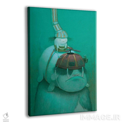 تابلو دکوراتیو در جستجوی جلبک دریایی اثر کریستین آدام - نمای پرسپکتیو محصول