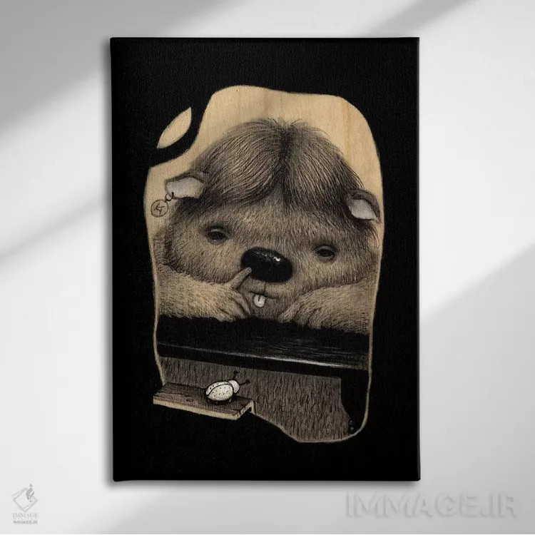 تابلو دکوراتیو بی حوصلگی یک شنبه اثر کریستین آدام - نمای روبهرو روی دیوار