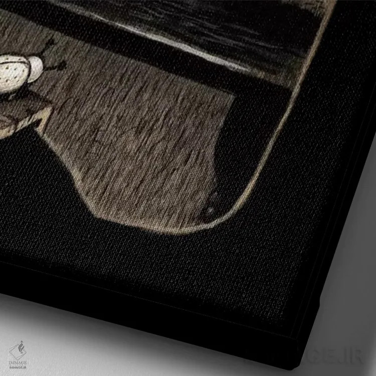 تابلو دکوراتیو بی حوصلگی یک شنبه اثر کریستین آدام - نمای نزدیک بافت بوم