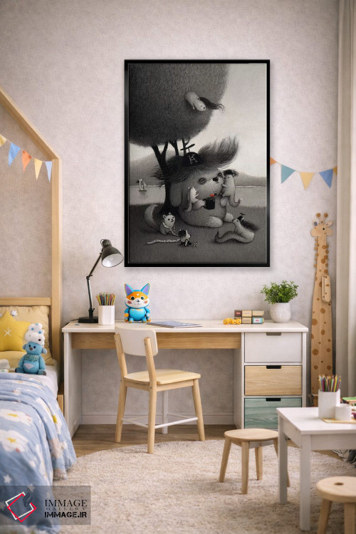 تابلو دکوراتیو کیچیرو اثر کریستین آدام - D3B