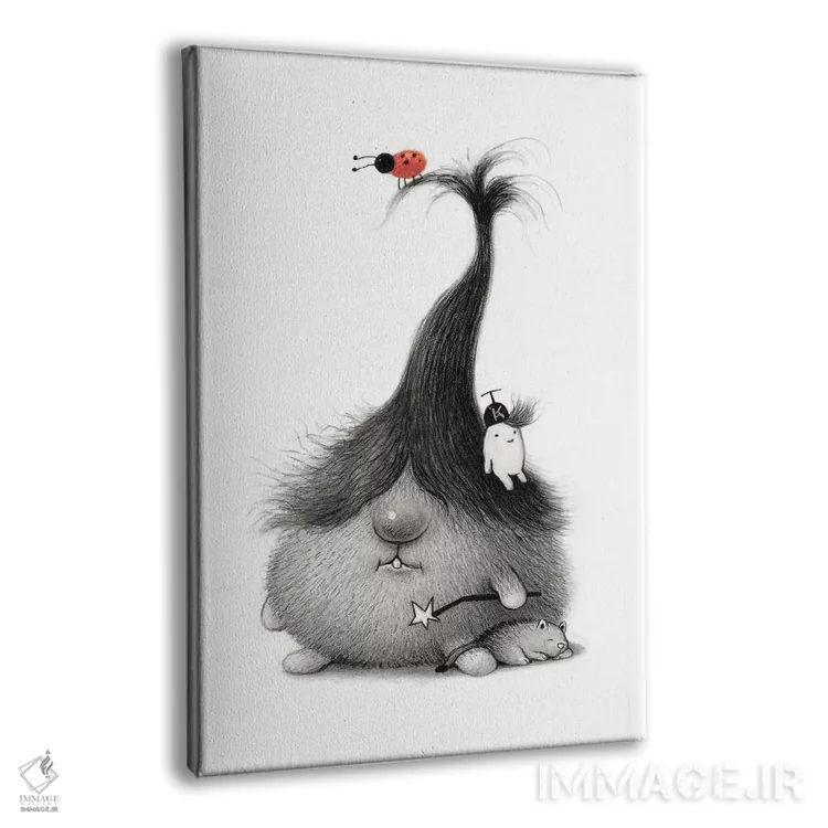 تابلو دکوراتیو جادوگر اثر کریستین آدام - نمای پرسپکتیو محصول