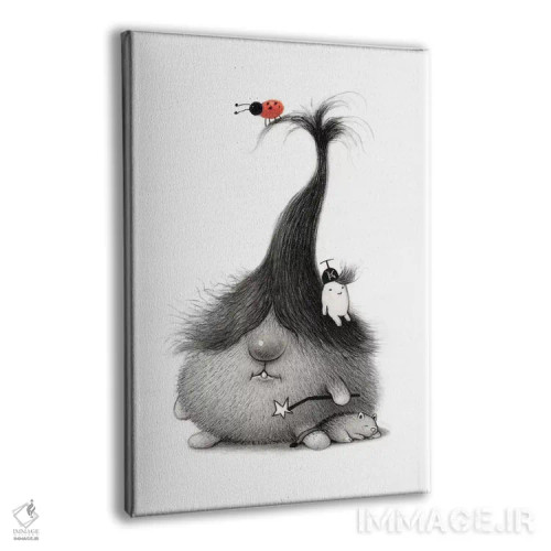 تابلو دکوراتیو جادوگر اثر کریستین آدام - نمای پرسپکتیو محصول