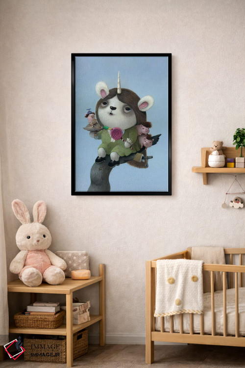 تابلو دکوراتیو اردک لیس اثر کریستین آدام - D5B