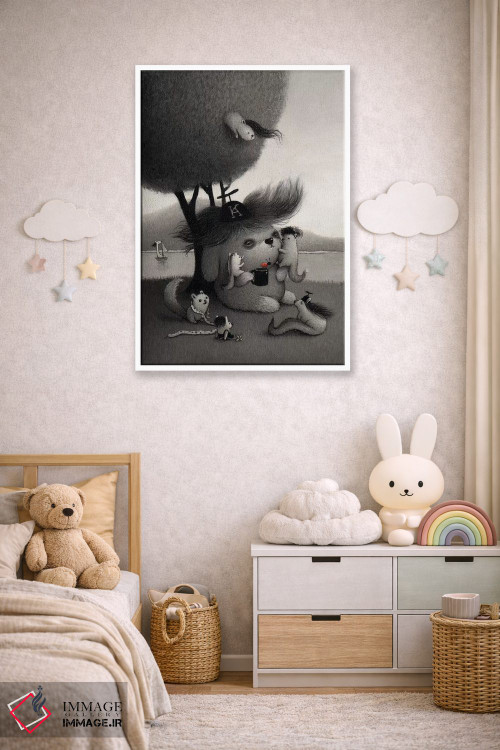 تابلو دکوراتیو کیچیرو اثر کریستین آدام - D4W