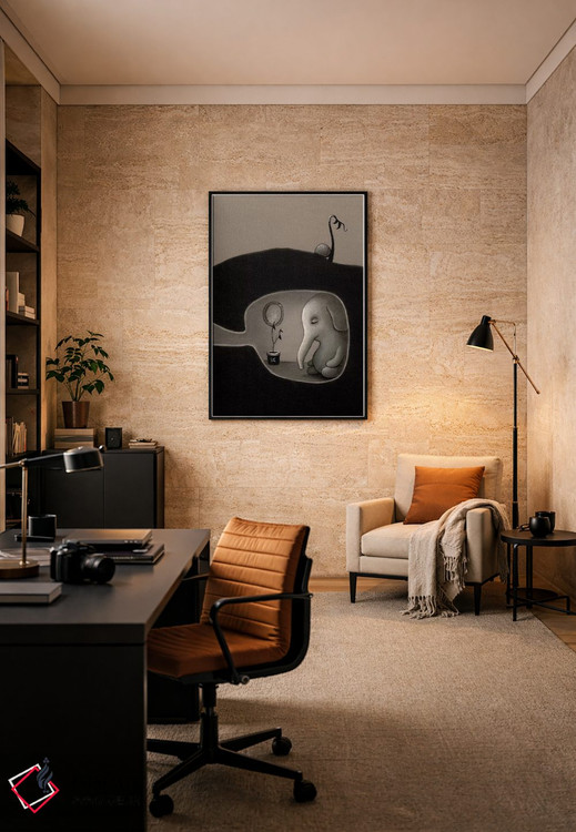 تابلو دکوراتیو یک چرت کوتاه اثر کریستین آدام - D6B