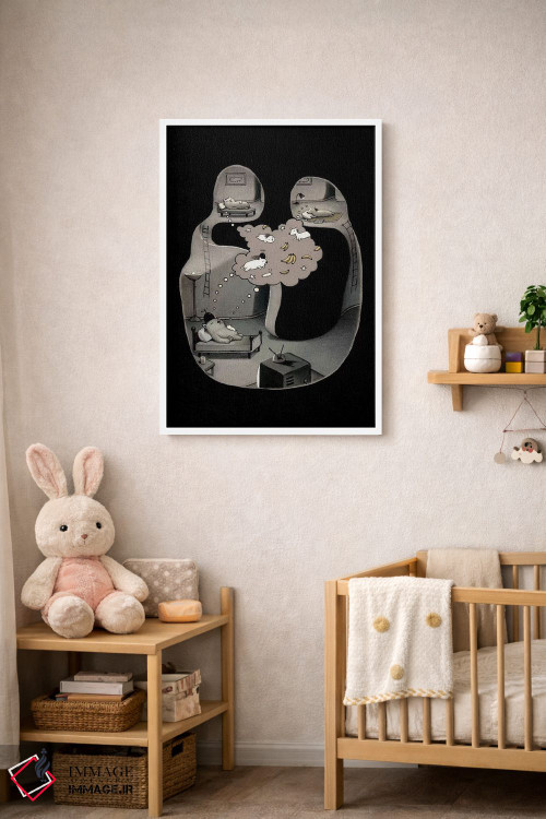 تابلو دکوراتیو رویای کارتونی اثر کریستین آدام - D4W