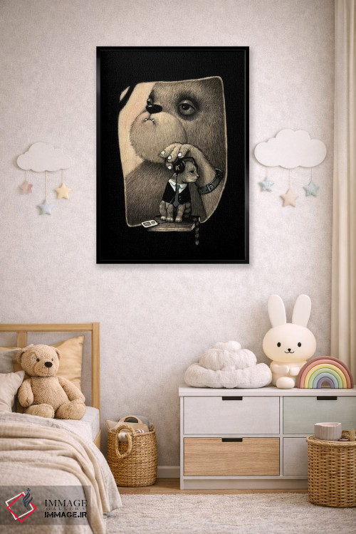 تابلو دکوراتیو در حال و هوای احساسی اثر کریستین آدام - D5B