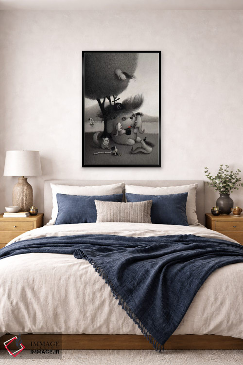 تابلو دکوراتیو کیچیرو اثر کریستین آدام - D6B