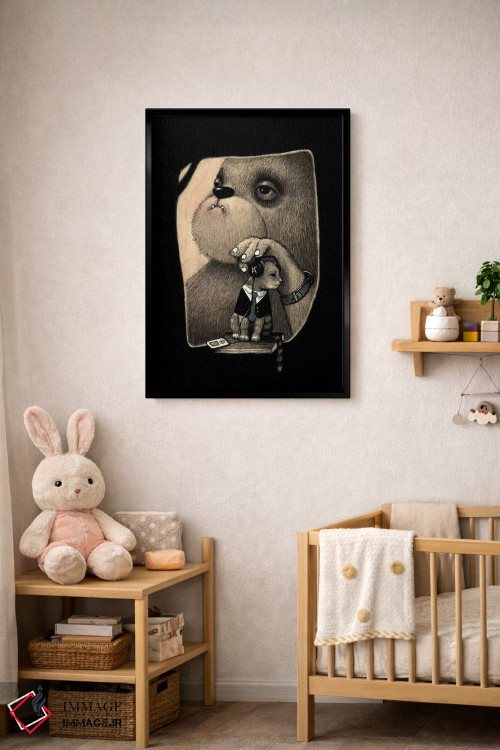 تابلو دکوراتیو در حال و هوای احساسی اثر کریستین آدام - D4B