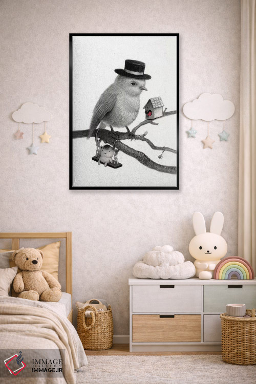 تابلو دکوراتیو جیرو اثر کریستین آدام - D6B