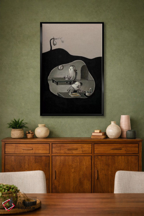 تابلو دکوراتیو نزدیک به شام اثر کریستین آدام - D1B