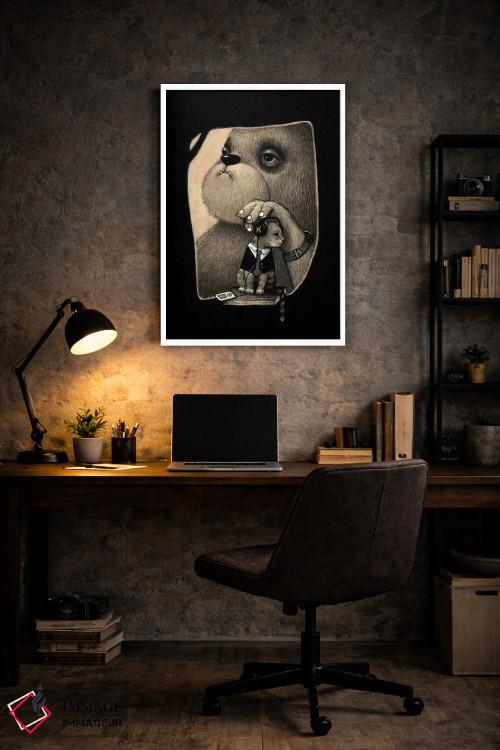 تابلو دکوراتیو در حال و هوای احساسی اثر کریستین آدام - D6W