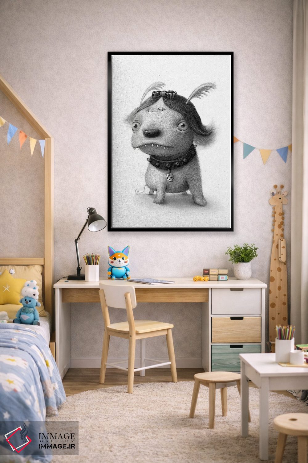 تابلو دکوراتیو نیش اثر کریستین آدام - D1B