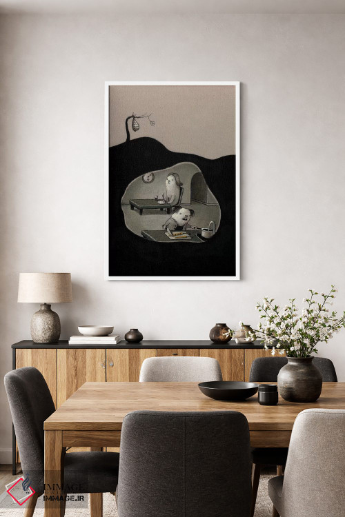 تابلو دکوراتیو نزدیک به شام اثر کریستین آدام - D4W