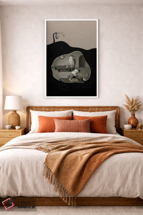 تابلو دکوراتیو نزدیک به شام اثر کریستین آدام - D3W