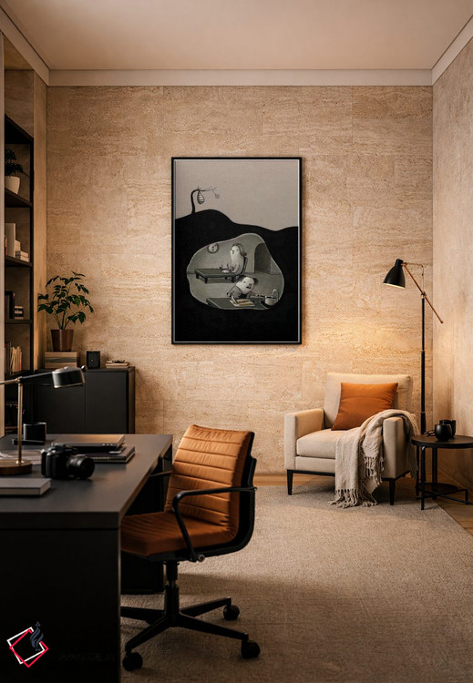 تابلو دکوراتیو نزدیک به شام اثر کریستین آدام - D6B