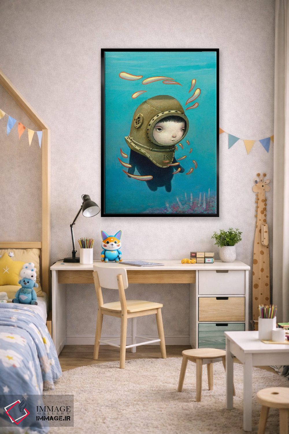 تابلو دکوراتیو کوی اثر کریستین آدام - D2B