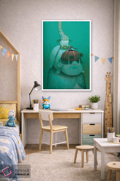 تابلو دکوراتیو در جستجوی جلبک دریایی اثر کریستین آدام - D1W