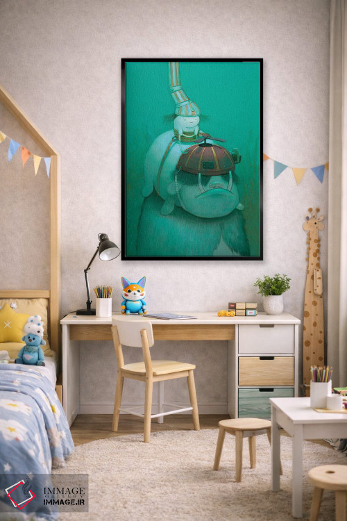 تابلو دکوراتیو در جستجوی جلبک دریایی اثر کریستین آدام - D2B