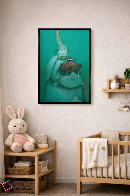 تابلو دکوراتیو در جستجوی جلبک دریایی اثر کریستین آدام - D4B