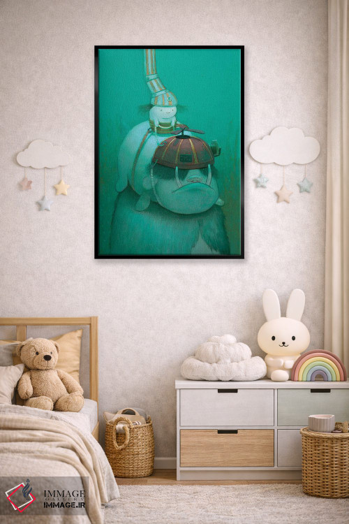 تابلو دکوراتیو در جستجوی جلبک دریایی اثر کریستین آدام - D5B