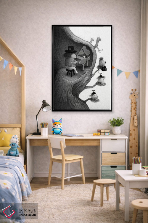 تابلو دکوراتیو ملودی صبحگاهی اثر کریستین آدام - D1B