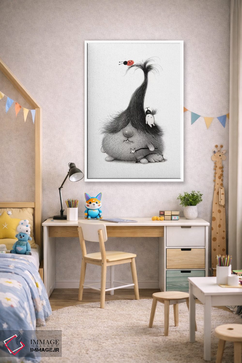 تابلو دکوراتیو جادوگر اثر کریستین آدام - D1W