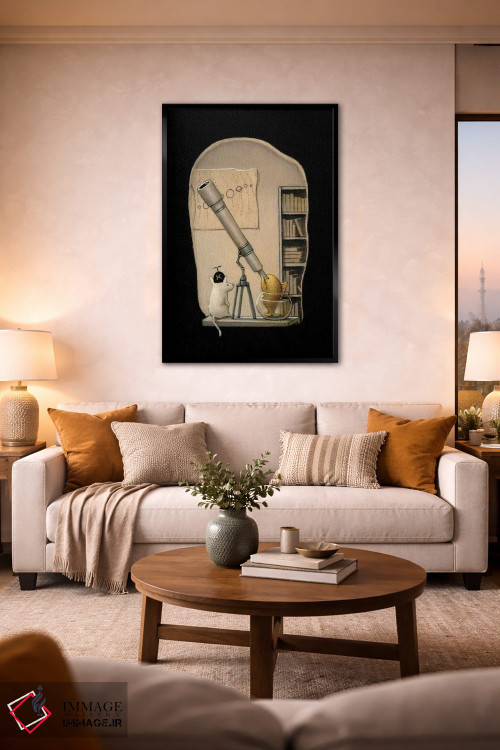 تابلو دکوراتیو ستاره شناس جوان اثر کریستین آدام - D2B