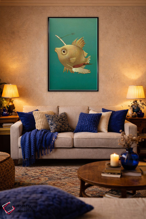 تابلو دکوراتیو ریف هوپر اقیانوس اطلس با خار اثر کریستین آدام - D5B