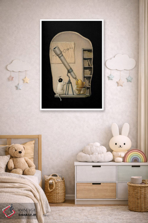 تابلو دکوراتیو ستاره شناس جوان اثر کریستین آدام - D4W