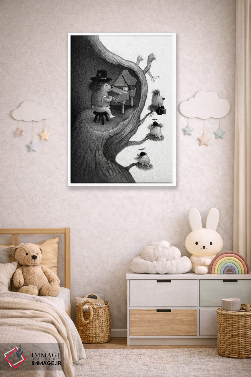 تابلو دکوراتیو ملودی صبحگاهی اثر کریستین آدام - D3W