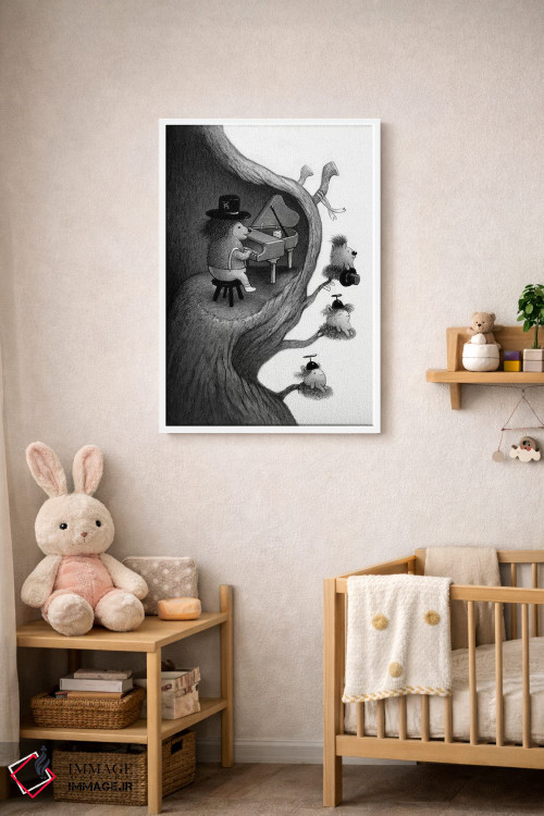 تابلو دکوراتیو ملودی صبحگاهی اثر کریستین آدام - D2W