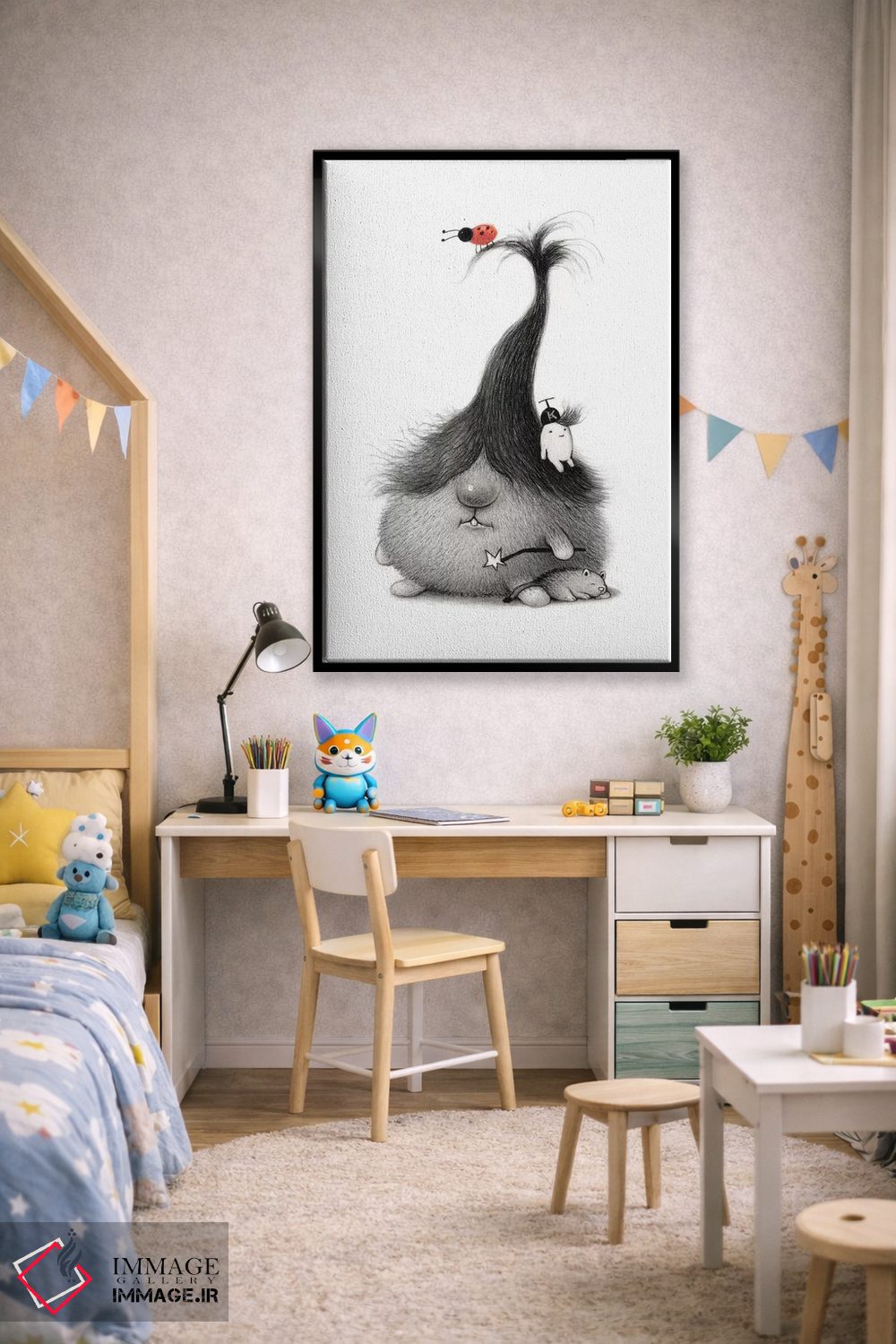 تابلو دکوراتیو جادوگر اثر کریستین آدام - D3B