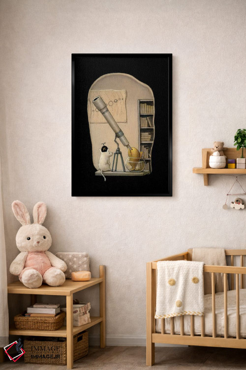تابلو دکوراتیو ستاره شناس جوان اثر کریستین آدام - D5B