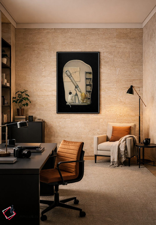 تابلو دکوراتیو ستاره شناس جوان اثر کریستین آدام - D6B