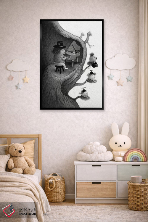 تابلو دکوراتیو ملودی صبحگاهی اثر کریستین آدام - D6B