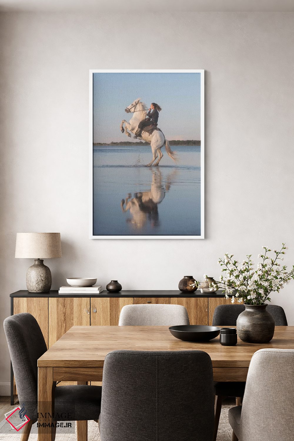 تابلو دکوراتیو فرشتگان سفید کامارگ IV اثر دنیل کردان - D2W