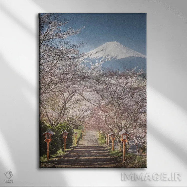 تابلو دکوراتیو بهار در ژاپن اول اثر دنیل کردان - نمای روبهرو روی دیوار