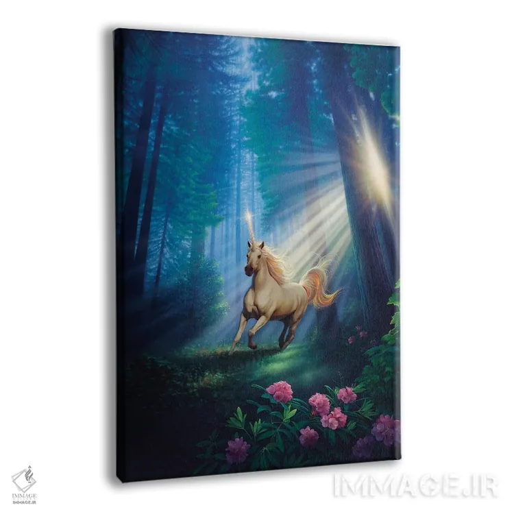 تابلو دکوراتیو جنگل رازآلود اثر کرک راینرت - نمای پرسپکتیو محصول