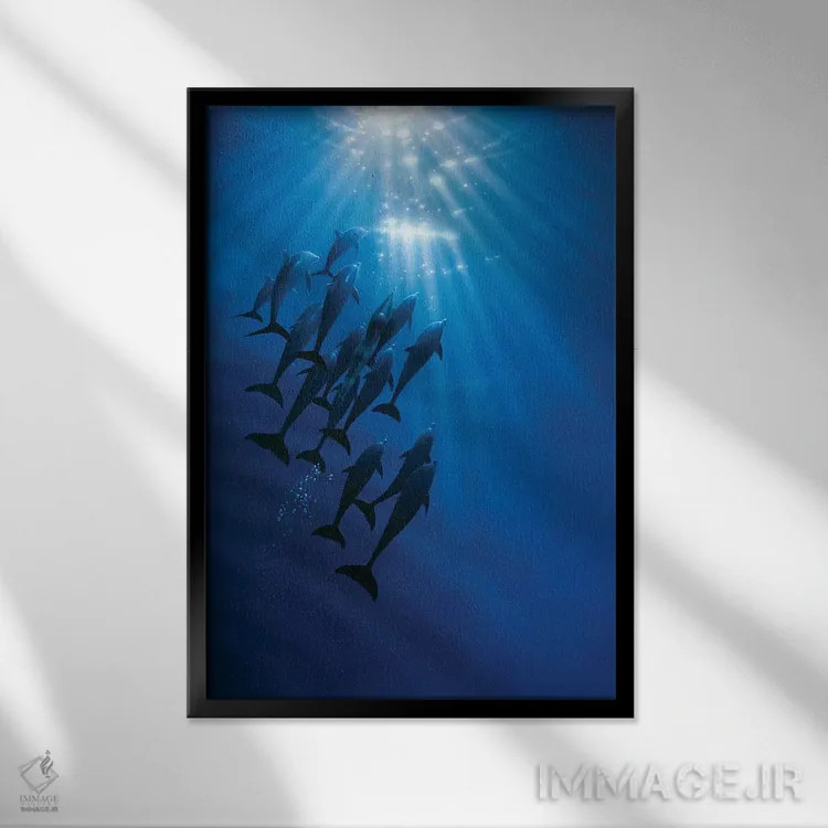 تابلو دکوراتیو گردهمایی اثر کرک راینرت - نمای قابدار مشکی
