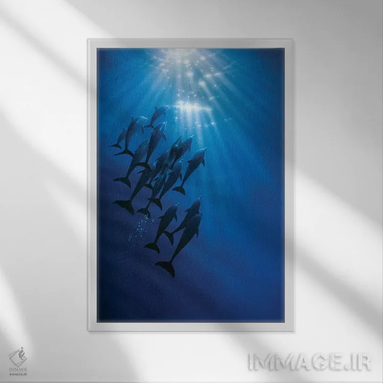 تابلو دکوراتیو گردهمایی اثر کرک راینرت - نمای قابدار سفید